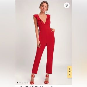 Red jumpsuit